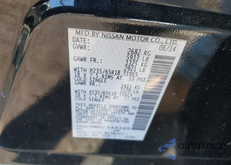 2014 Infiniti Qx60 из США, поврежденный, VIN 5N1AL0MM4EC544169